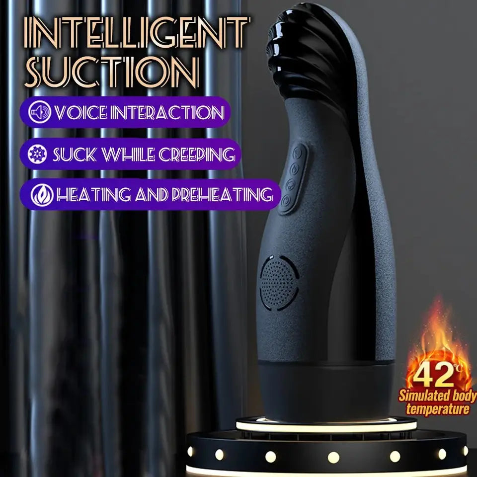 Sucking Peristaltic Vibrator Automatic Male Masturbator Smart Heating Sexy Voice Pocket Pussy Adult Sex Toy For Men Joinjjtoy