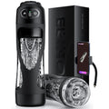 2026 Automatic Licking Sucking Male Masturbator AI Sync Male Stroker Penis Pump Blowjob Adult Toy Pocket Pussy with Phone Holder