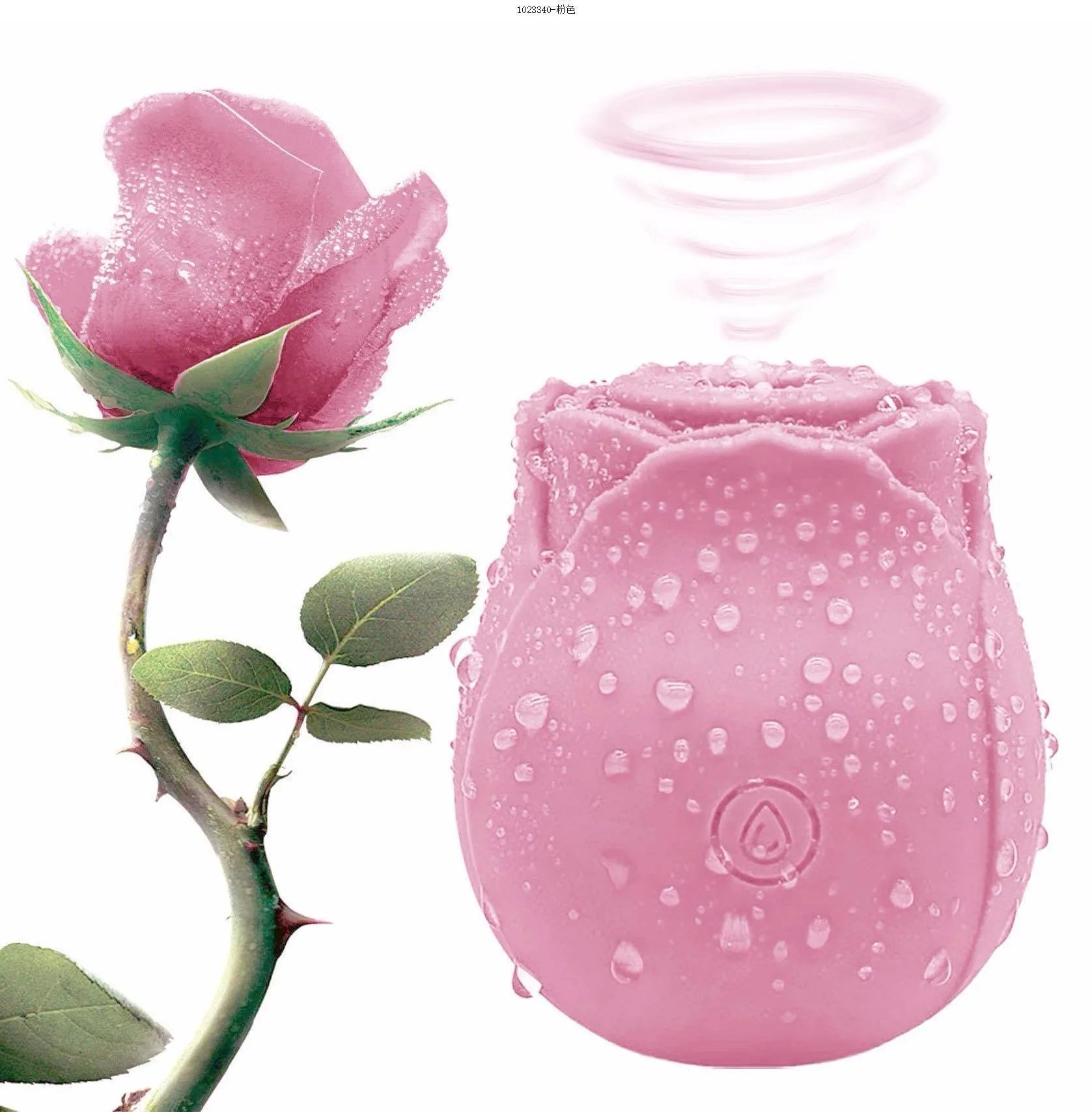Rose-Sucking Vibrator for Women Nipple Massager Clitoral Vacuum Stimulator Vibrating Female Masturbator Sex Toys for Adults