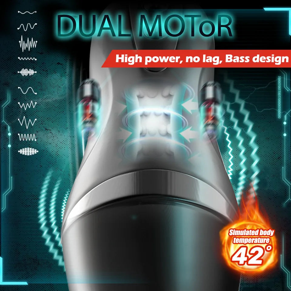 Sex Toy For Men Men's Masturbation Cup Heating Stimulation Vibrator Sexy Voice Free Portable Bracket Suction Cup Pocket Pussy