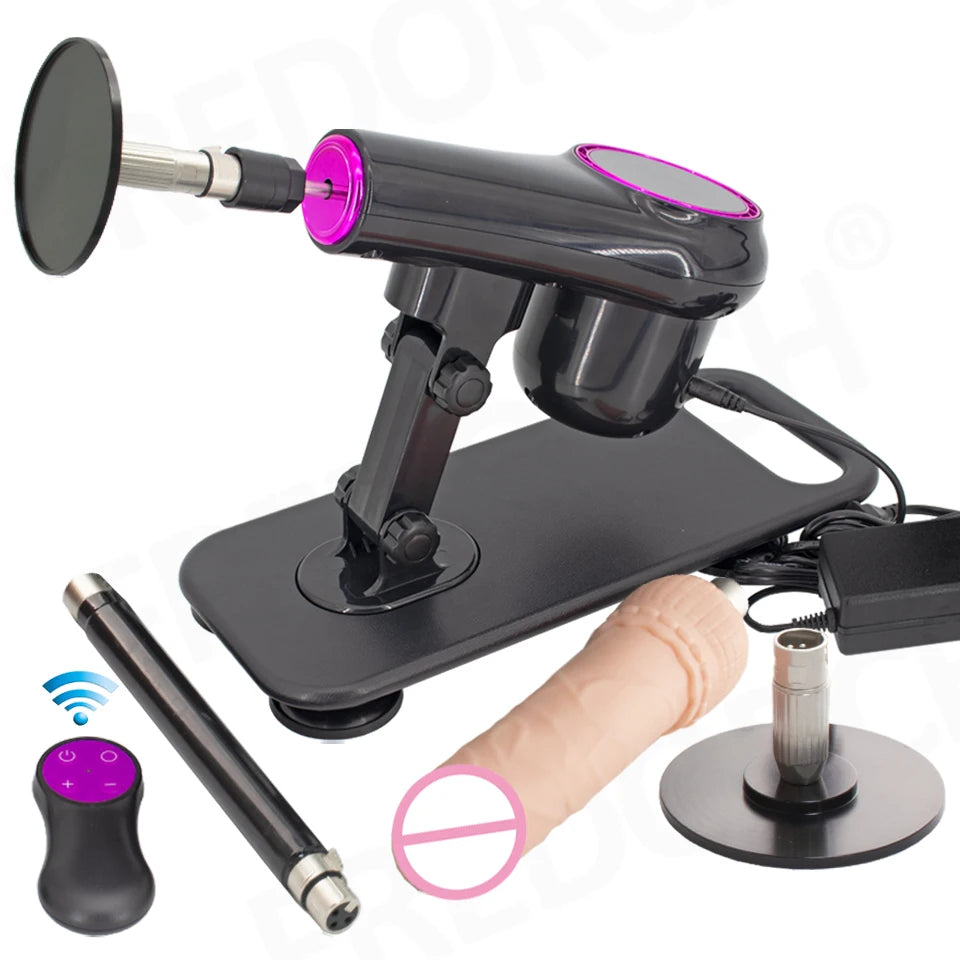 NEW Automatic Wireless Sex Machine for Woman Adjustable Masturbating Pumping SexToys for Men Adult Toys Upgrade Vibrator Dildo