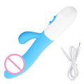 Rabbit Powerful Vibrating Massager Women's G-Spot Vagina Clitoral Nipple Stimulator Sex Toy for Sexy Adult Women Masturbation