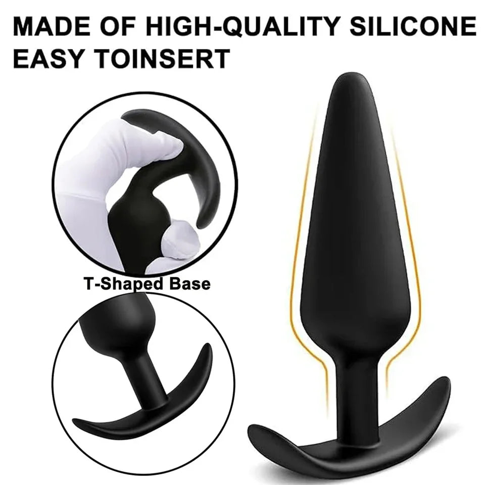 S/M/L Sexy Toys Anal Plug Butt Vibrator Women/Men Soft Silicone Erotic Anal Plug Training Adults Sex Toys for Couple Women Gay