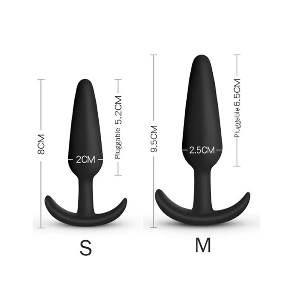 S/M/L Sexy Toys Anal Plug Butt Vibrator Women/Men Soft Silicone Erotic Anal Plug Training Adults Sex Toys for Couple Women Gay