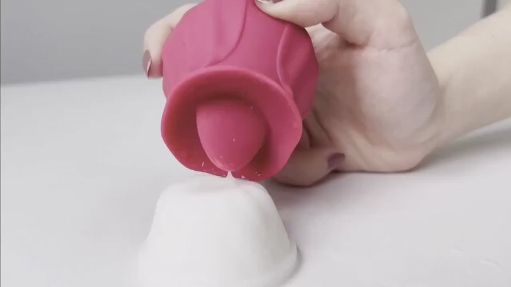 Rose-Sucking Vibrator for Women Nipple Massager Clitoral Vacuum Stimulator Vibrating Female Masturbator Sex Toys for Adults